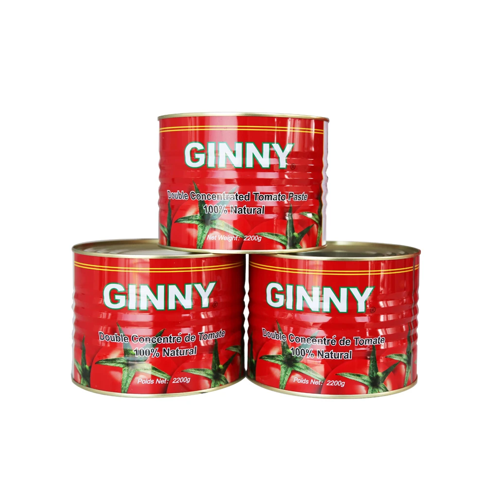 Manufacture best tomato paste brands canned tomato paste 28-30% brix tomato paste 2200g