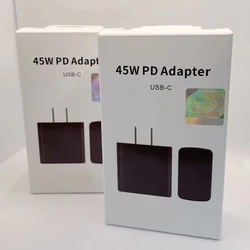 Original Box 45W Charger For Samsung Charger US/EU/UK PD USB C Adapter Type c Travel Charger Cable For Samsung S20 S21 Note 10