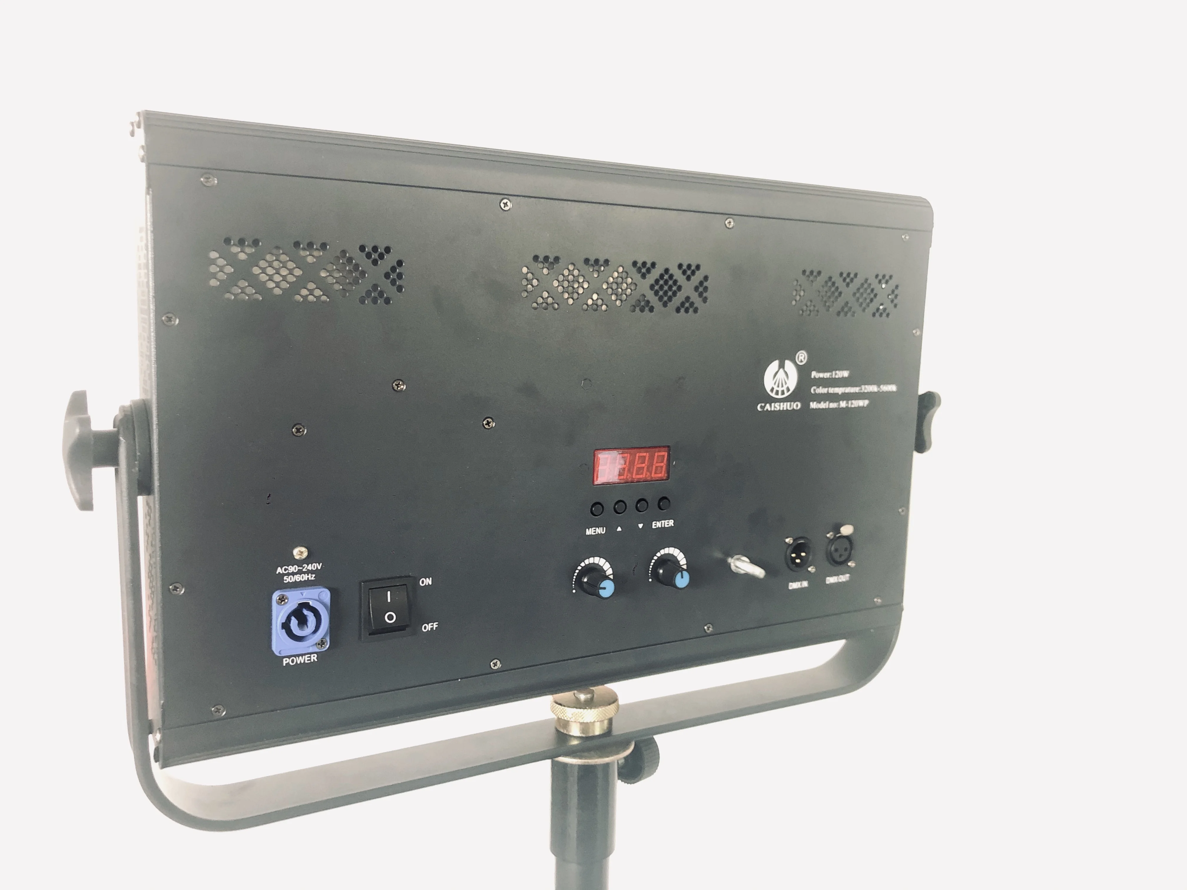 
120W professional high CRI bi-color dimmer DMX512 import LED studio light for TV 