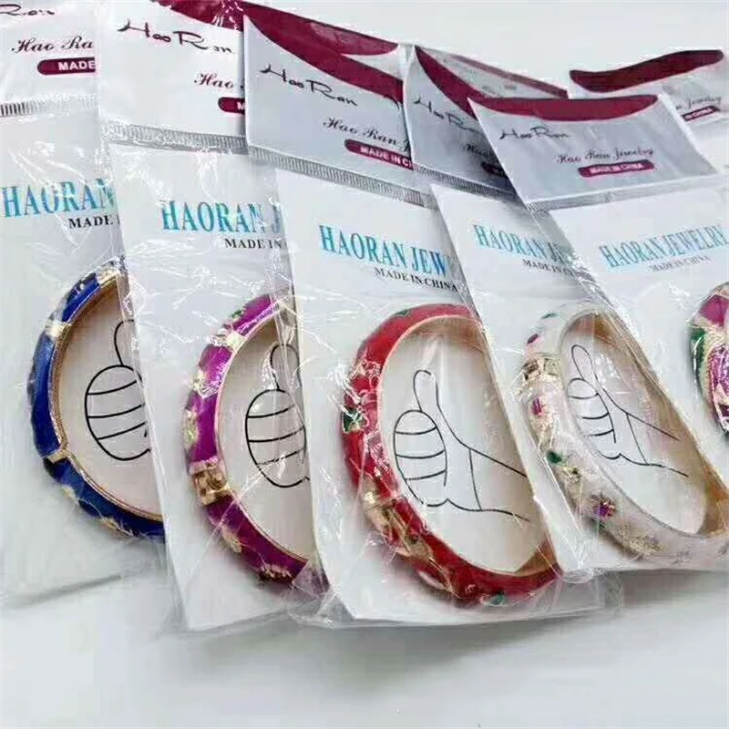 Wholesale Latest Designs High Quality Cloisonne Bracelet Retro Drop Oil Carved Hollow Bracelet Stall Jewelry