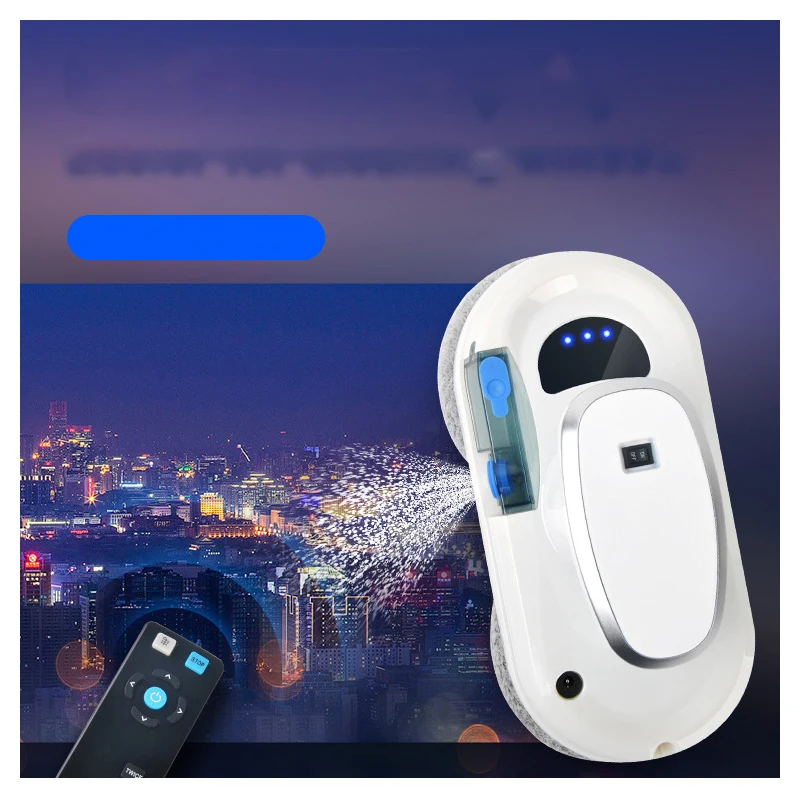 double brush household electric remote automatic smart building glass window cleaner machine robot