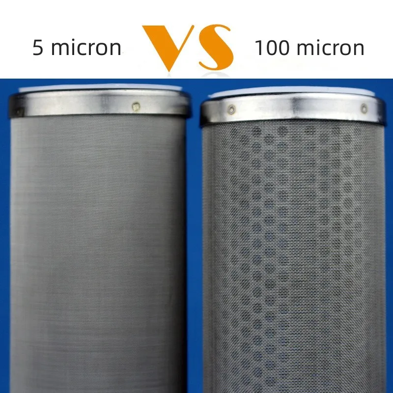 High Density Stainless Steel Wire Mesh Filter Cartridge for Water Oil Purifier
