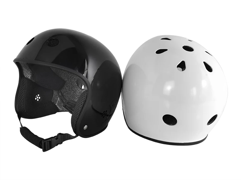 Full Cut Water Accessory Clip Silver Flake Wakeboard Helmet