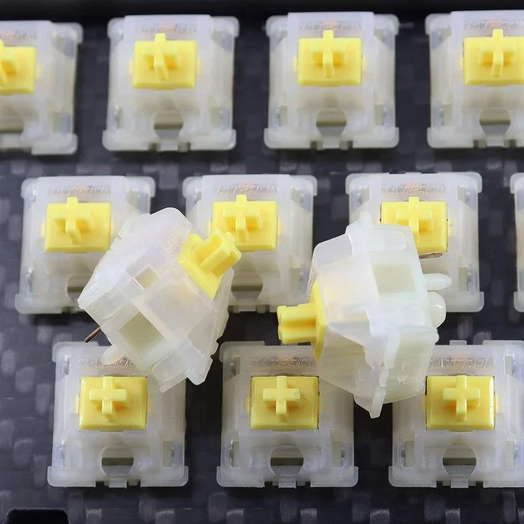  GATERON KS-3X1 красного желтого черного и белого цвета из коллекции Zapatos цвет коричневый синий зеленый линейный тактильные clicky 5 pin игровая механическая клавиатура