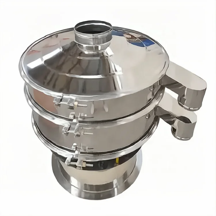 High frequency Wheat Starch flour rotary circular vibro sifter vibrating screen sieve machine