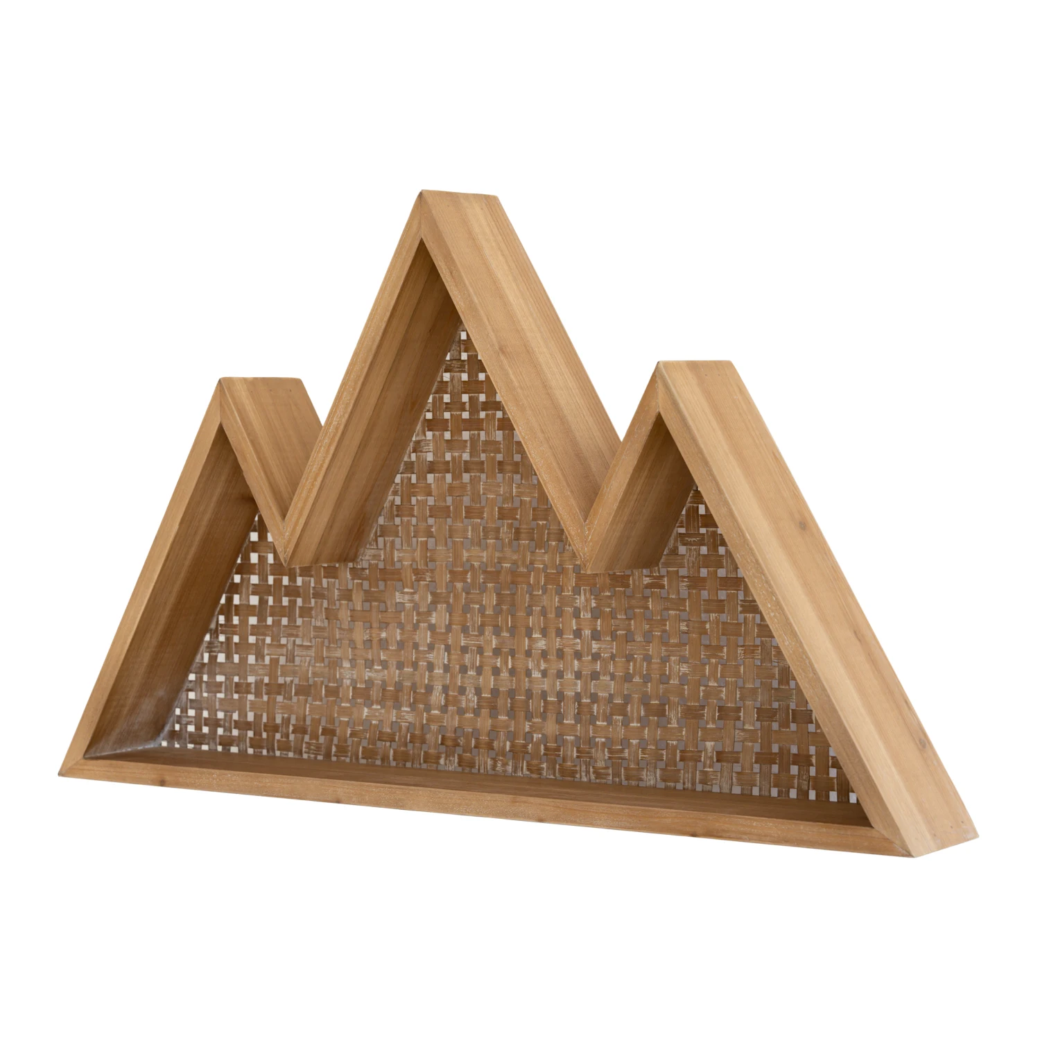 Modern Floating Shelf Rustic Geometric Mountain bamboo and wood structure hot Sale