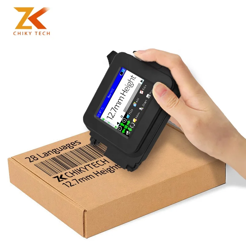 New Cable Marking Logo Printing 600 Dpi Continuous Mini Handheld Inkjet Printer