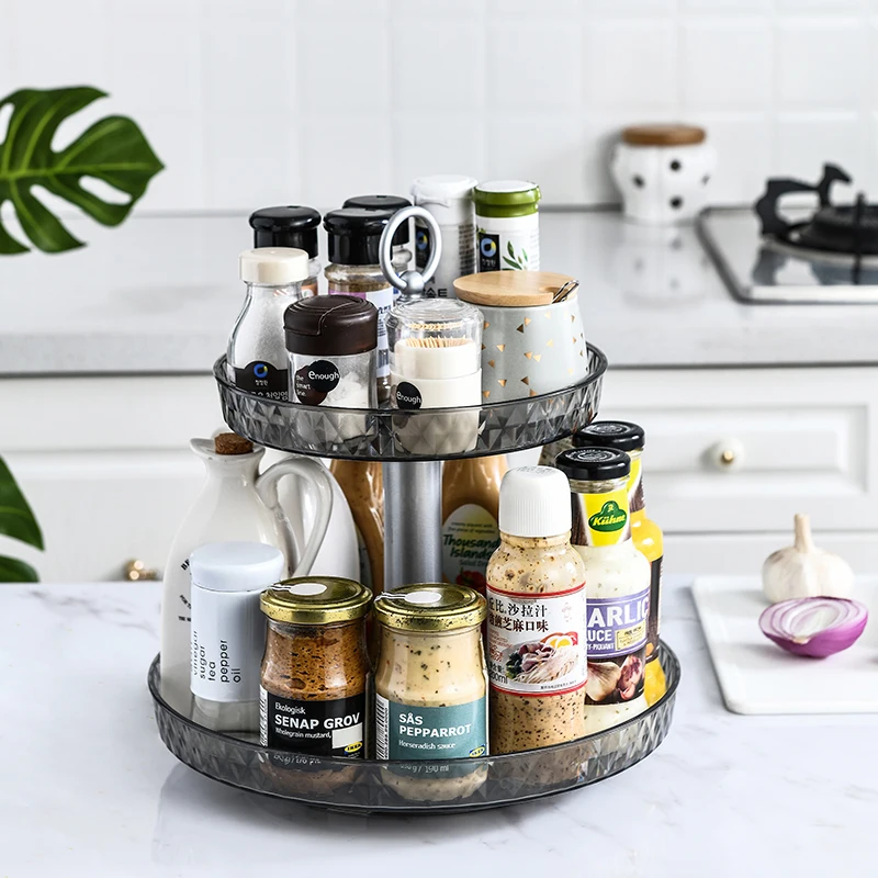 Dry Fruits Tray Home Accessories Kitchen Storage Container Rotary Storage Box Rotating Fruit Plate