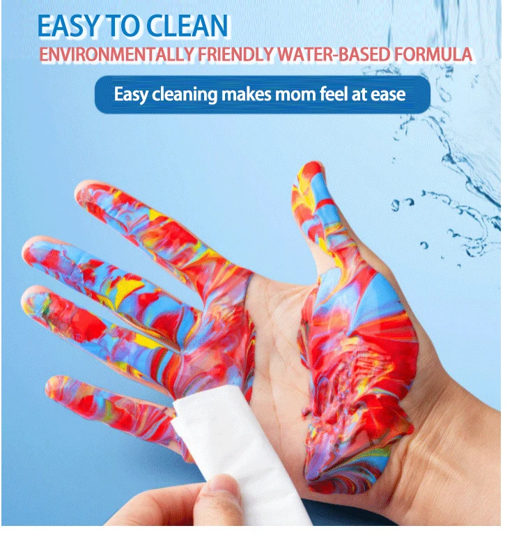 Diy Acrylic Pouring Paint Set Custom Art Supplies High Flow Paint For Canvas Glass Paper Wood Tile Stones