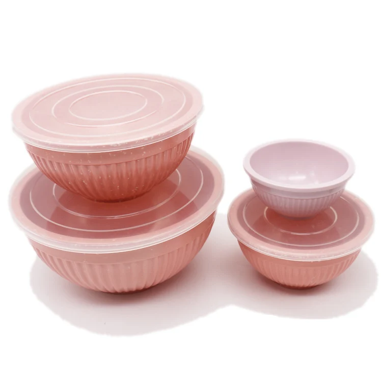 Cheap design custom wholesale High quality plastic food grade melamine mixing storage kid bowl set