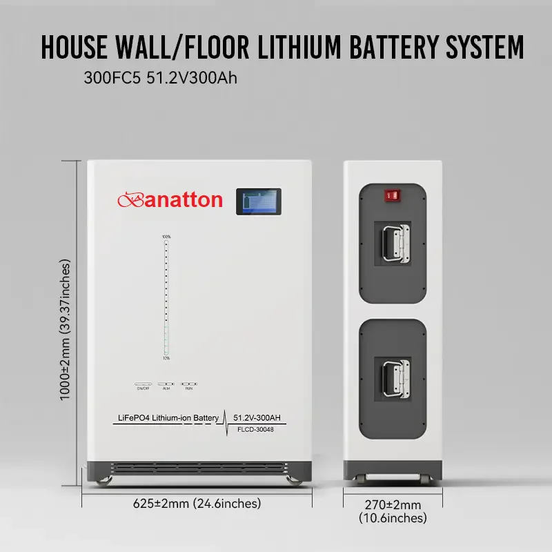 Banatton 48v 51.2v 300ah 15kwh Lithium Ion Battery For Home Energy Storage