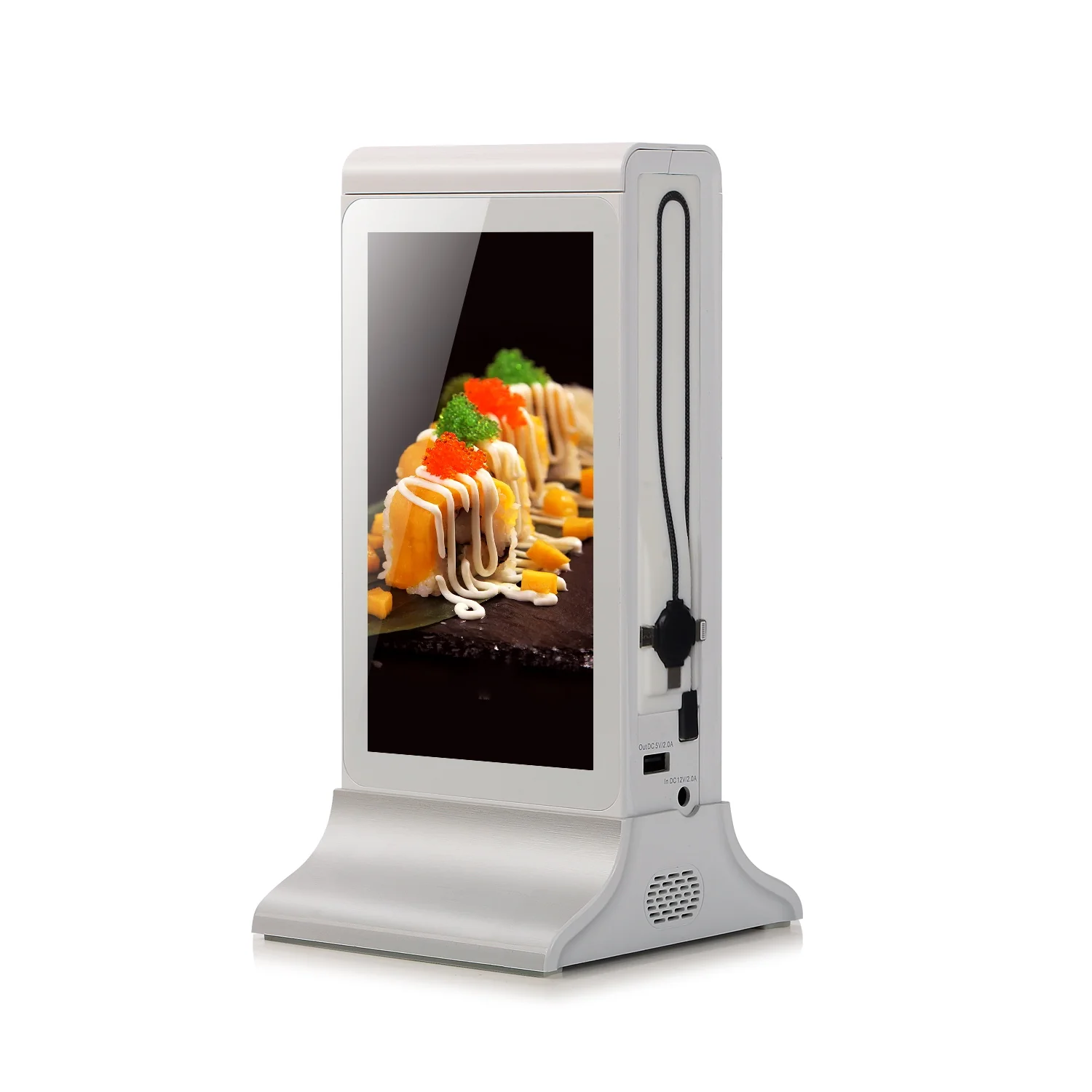 Patent restaurant menu power bank 20800mah with table menu display FYD-835S