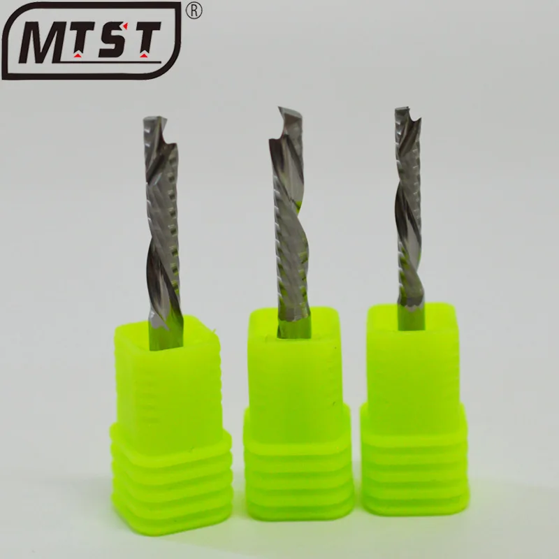 3.175mm Single edge composite milling cutter for solid wood density plywood woodworking carving machine tool