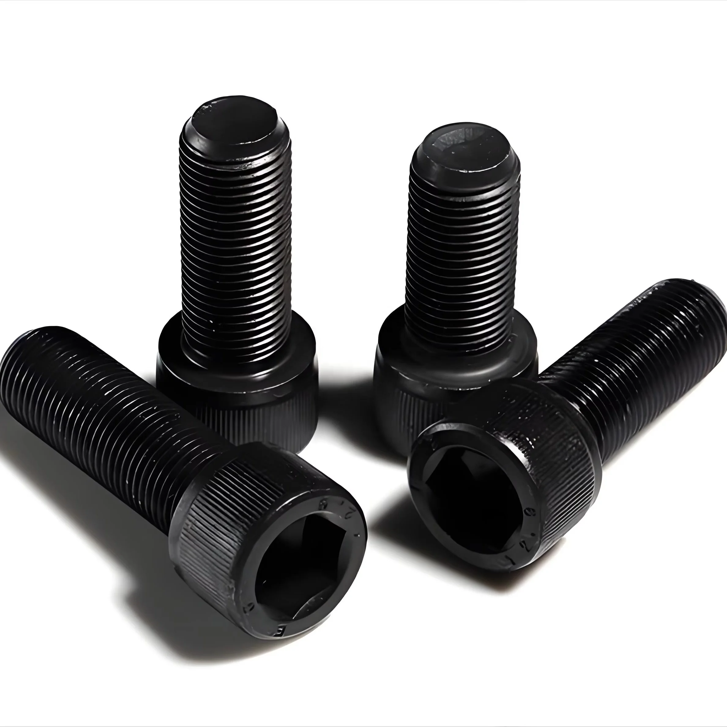 Grade 12.9 High-Strength Black Hexagon Socket Screw Carbon Steel with Cylinder Head Bolt-Manufacturer Direct Wholesales