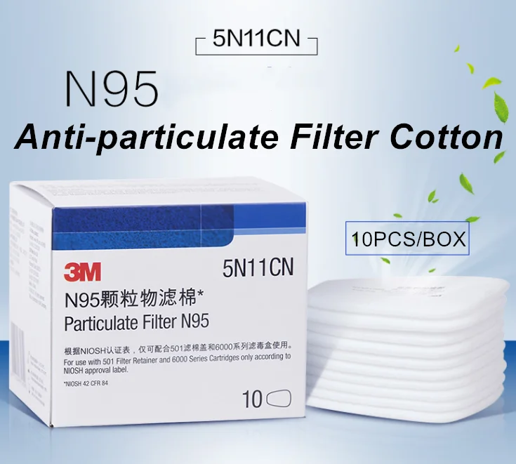 2021 5N11CN  Filter Cotton Particulate Matter Protection Organic Steam Odors Protection Dust Protection
