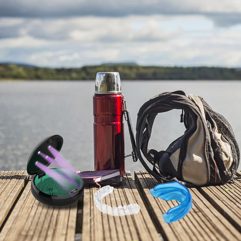 Newest Wholesale Transparent Dental Membrane Crown Retainer Case Plastic Denture Box