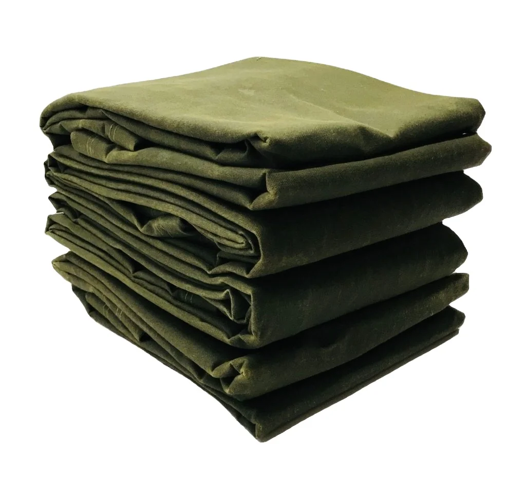 Finished size  canvas tarpaulins with grommets