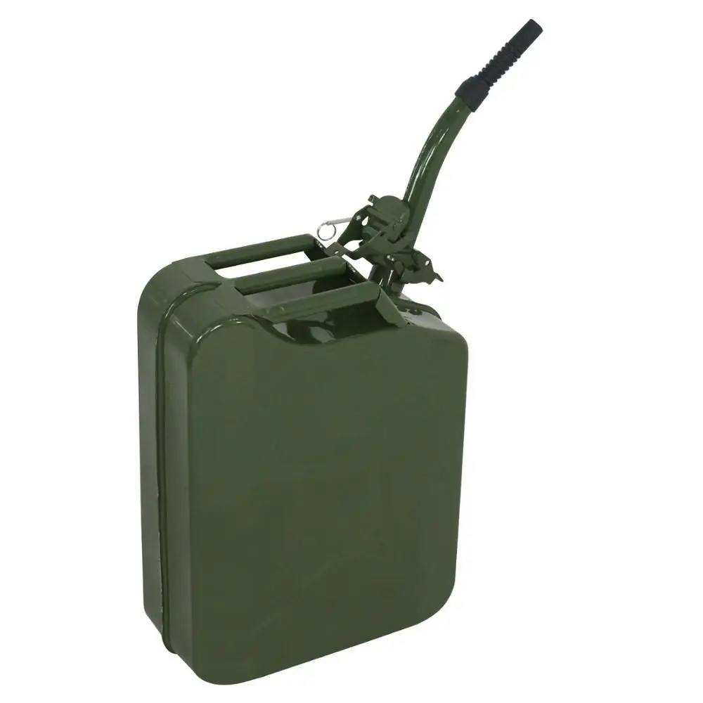 20L Gas Fuel Tank Jerry Can Automotive Steel Green Tank