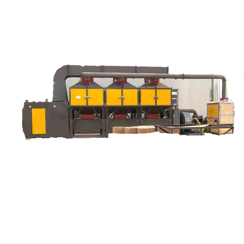 Оборудование для каталитического сгорания, обработка отработанных газов для сборной линии распыления