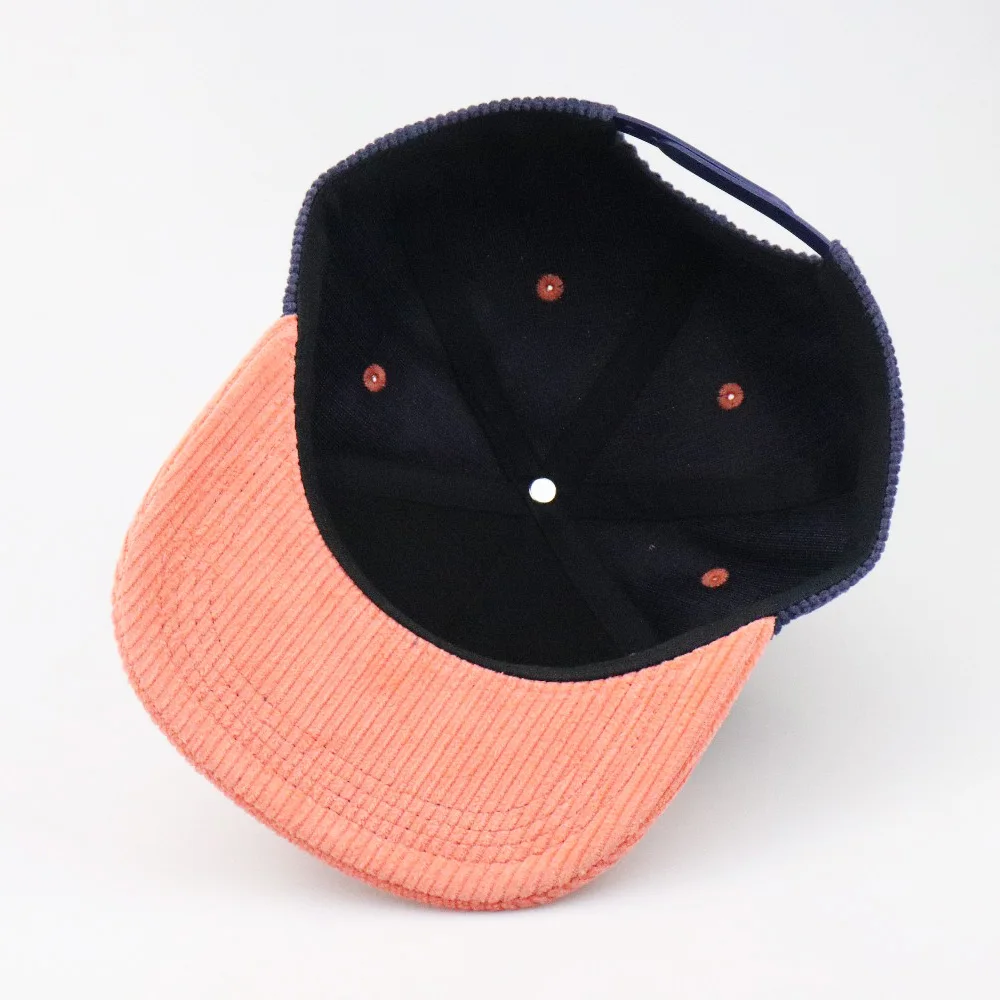 high quality vintage cap corduroy snapback cap hats 5 panel corduroy