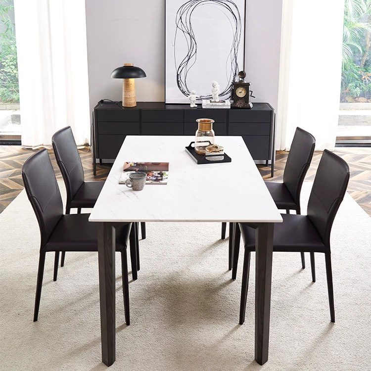
Dining furniture factory sales directs marble dining table modern style dining set 