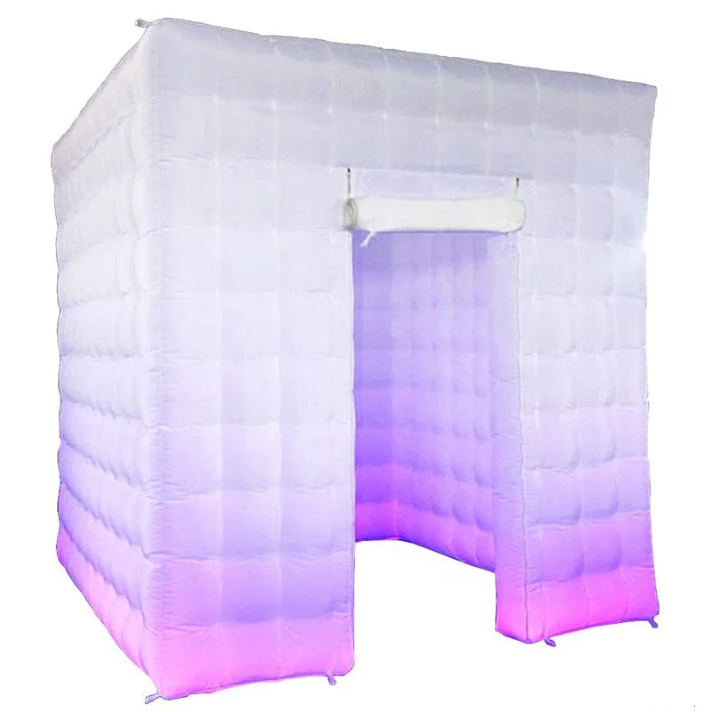 Wedding portable cheap inflatable cube LED photo booth
