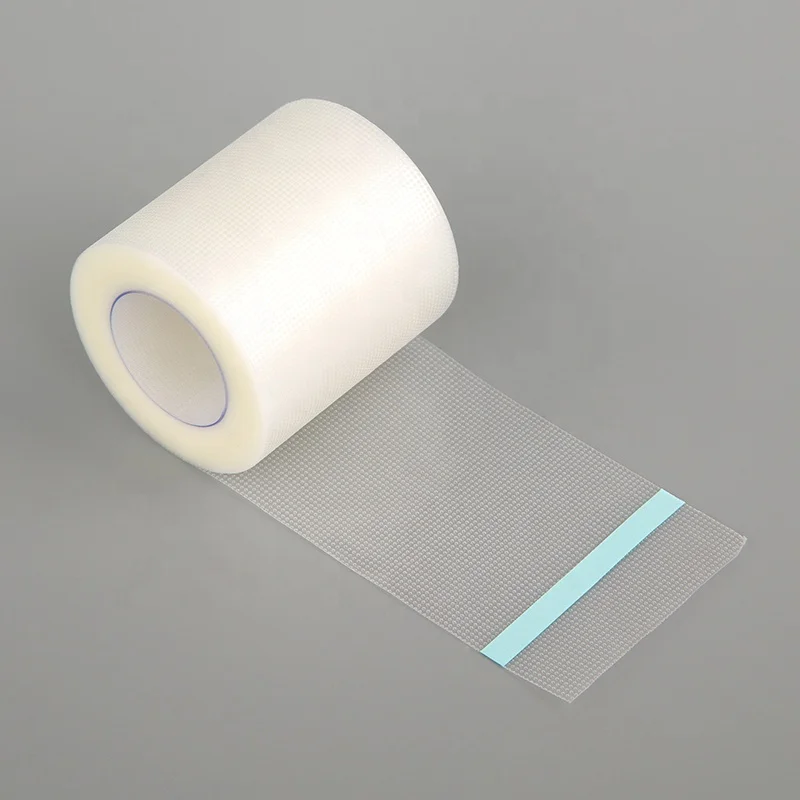 Manufacture of Medical disposable surgical tape medical tapes transparent PE tape roll with cover 1'x10yds/2'x10yds