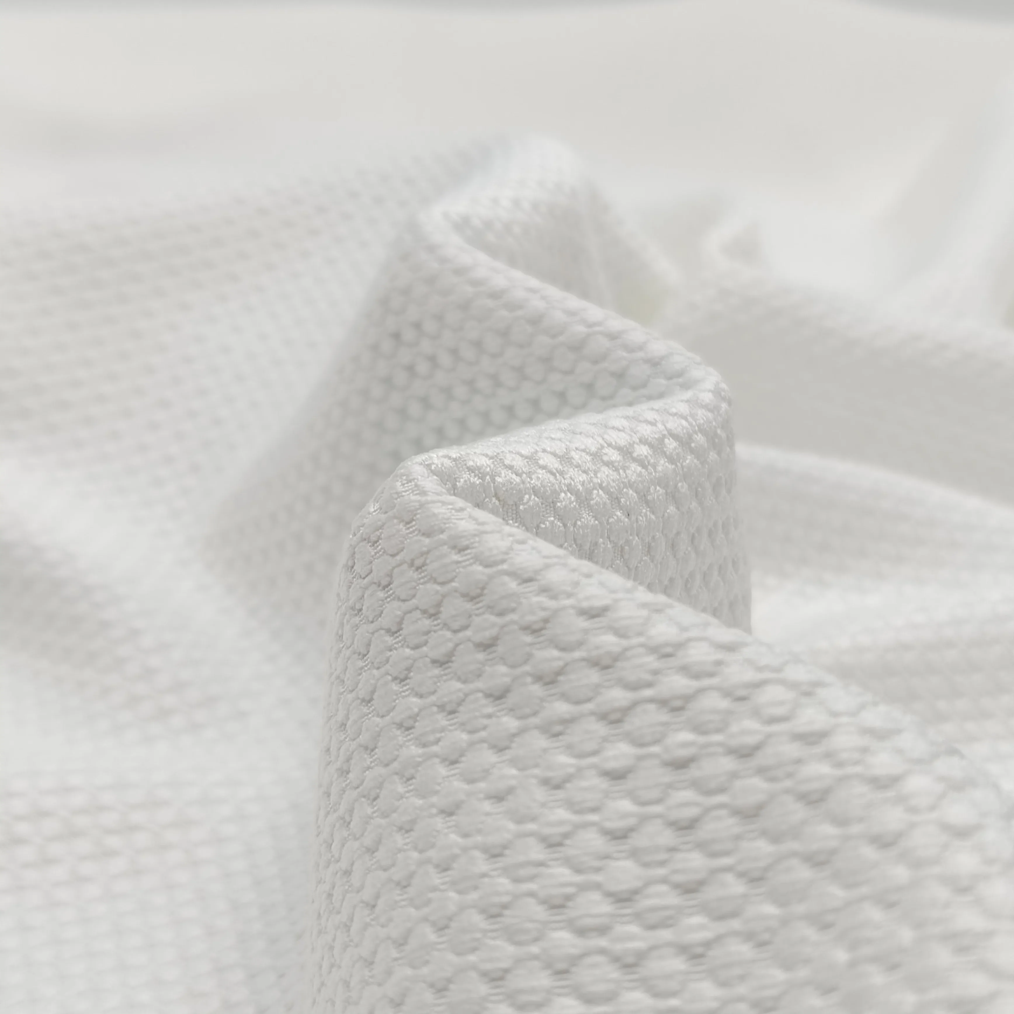 100% polyester white jacquard sofa fabric furniture upholstery fabric in stock