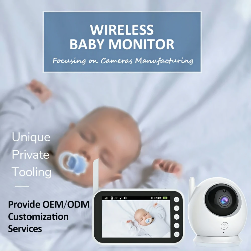 4.3inch Screen baby monitor camera 2way talk back wireless baby monitoring Camera Night Vision temperature baby monitor