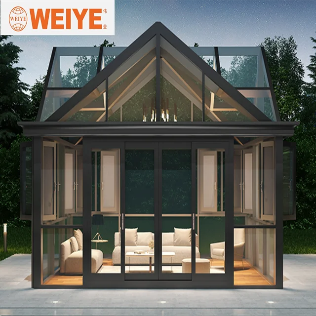 Mill finish aluminum veranda sun room aluminum alloy sunlight room