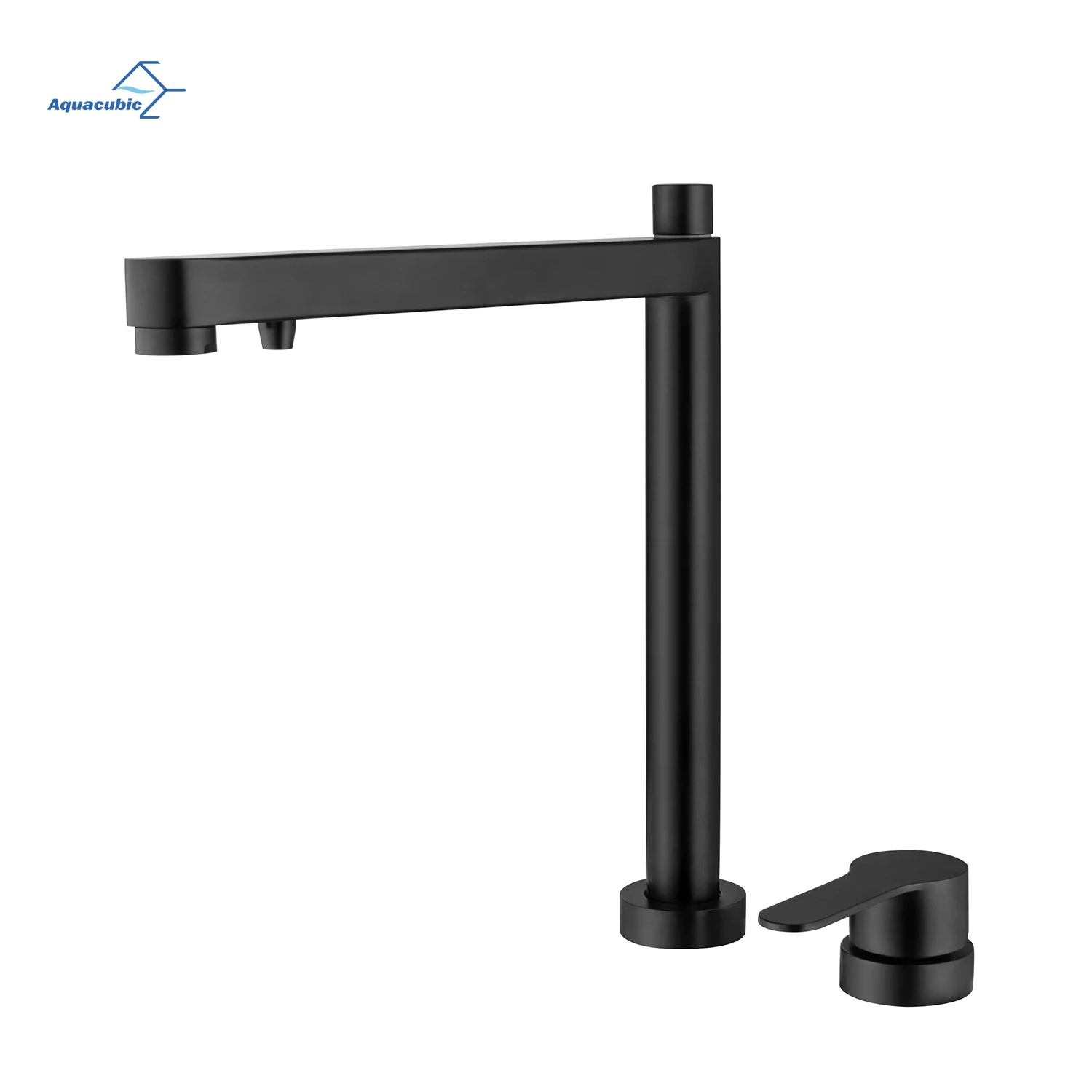 Modern 3 in 1 Lead-Free 2 Hole Kitchen lift and turn faucet Drinking Water Faucet