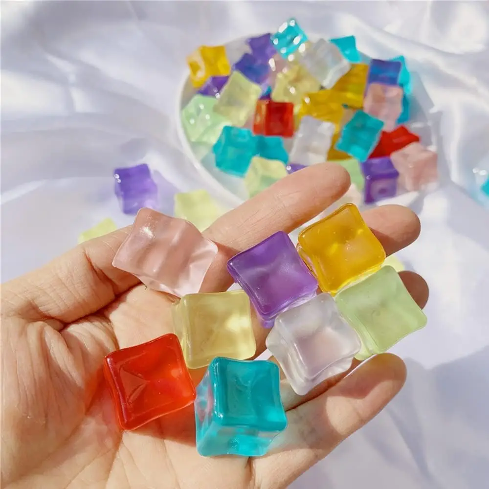 Luminous Fake Acrylic Ice Cubes Marbles Square Crushed Glow In The Dark Ice Rock for Table Decor Wedding Display Vase Fillers