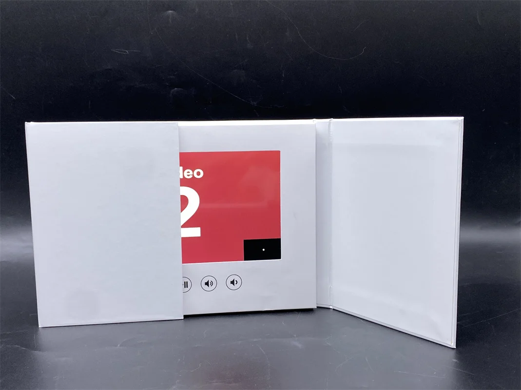 High quality 2.4,4.3,5,7,10 inch lcd screen custom video invitation business card brochure