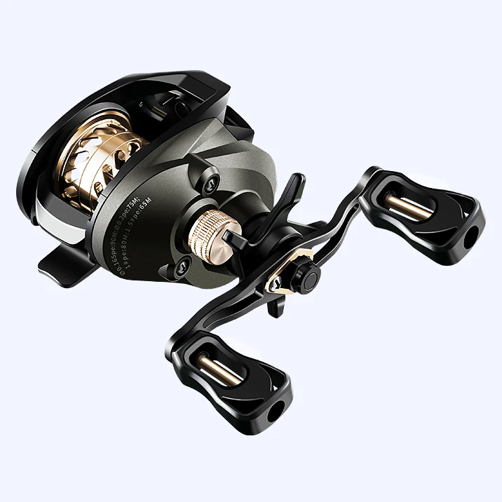 Baitcasting Reels 5+1BB Magnetic Centrifugal Brake Systems Baitcaster Reel High-Speed Ultra Smooth Low Profile Baitcast