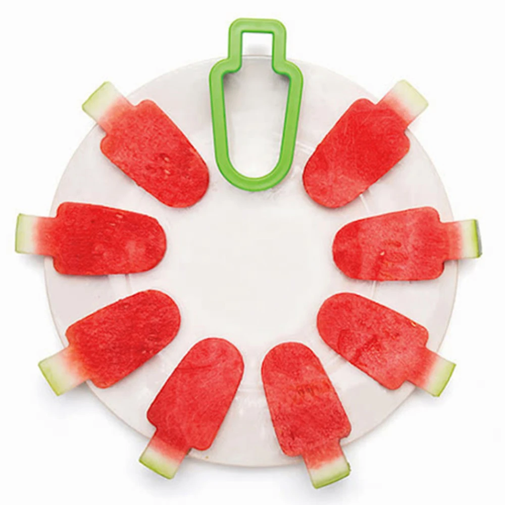 Wholesale Stainless Steel Watermelon Slicer Cute Ice Cream Mold Vegetable Cutting Tool Kitchen Accessories