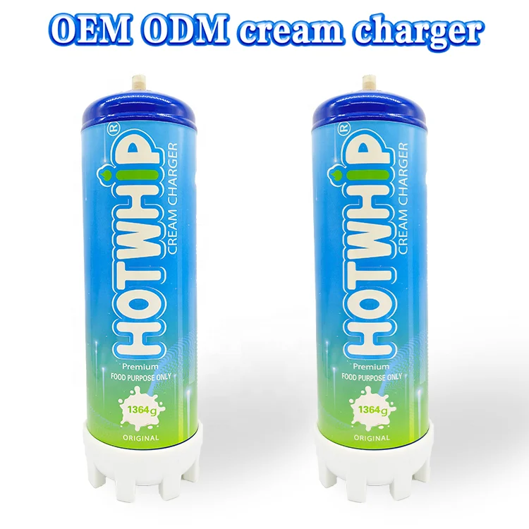 Vanilla Ice Cream Flavor Whipped Cream Dispenser Cartridge Tank Nitrous 2.2L 1100 Gram Whipped Cream Tank