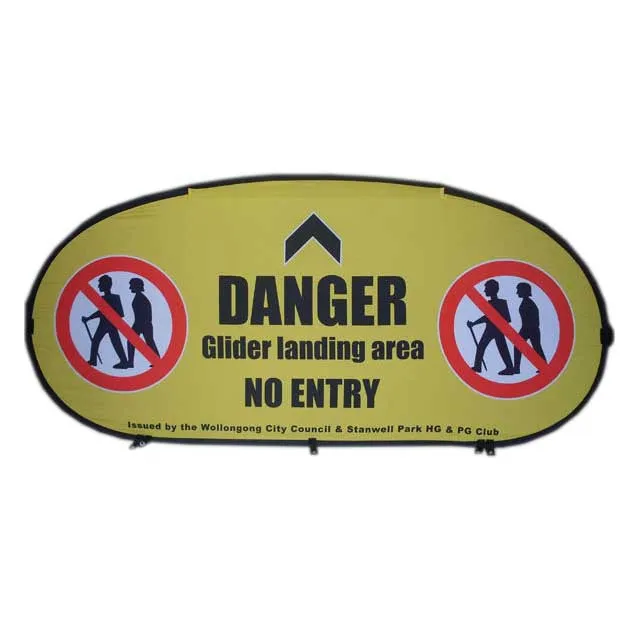 custom exhibition outdoor folding trade show advertising promotional portable oval horizontal stand a frame pop up out banner