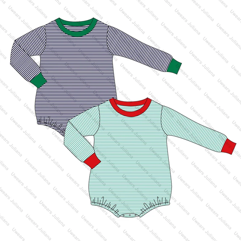 christmas 2024 new born baby clothes baby knit romper stripe long sleeve baby boys winter rompers