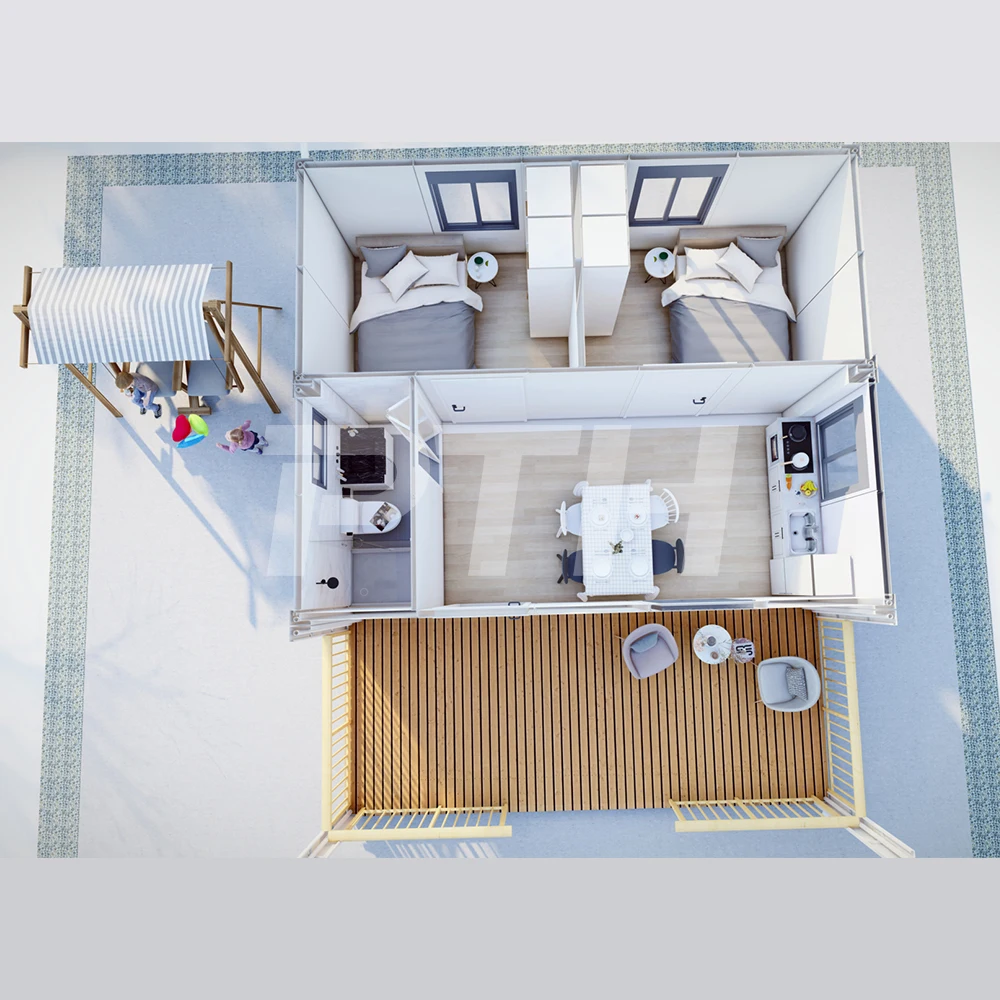 PTH Fully Furnished Container Homes 40 feet modern style prefab container house