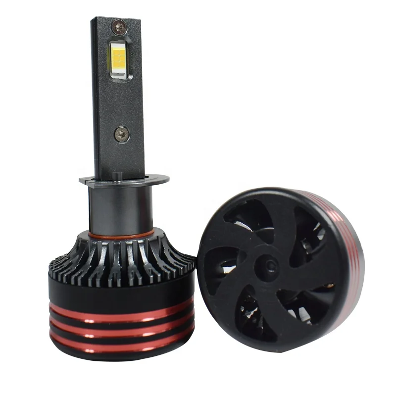 China 55W high power M8 pro waterproof FAN cooling canbus H1 car led headlight USA BridgeLux CSP Chip