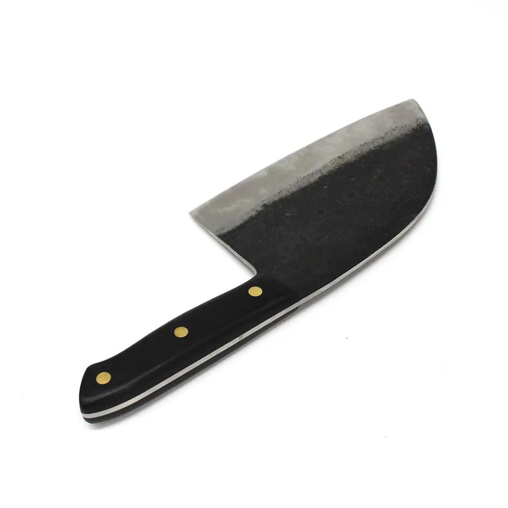 High-quality Handmade Almazan Forged Knife Hand Forged Multipurpose Knife for Kitchen Cooking Chopping Serbian Chef Knife