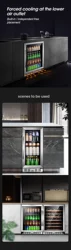 Compressor Thermostat Red Wine Refrigerator Small Built-In Wine Cooler For Household