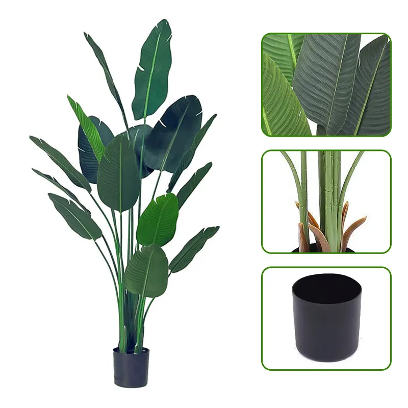 Modern Nordic Oriental Coastal Tropical Artificial Plant Artificial Tree Artificial Bonsai For Home Kids Room  Kitchen