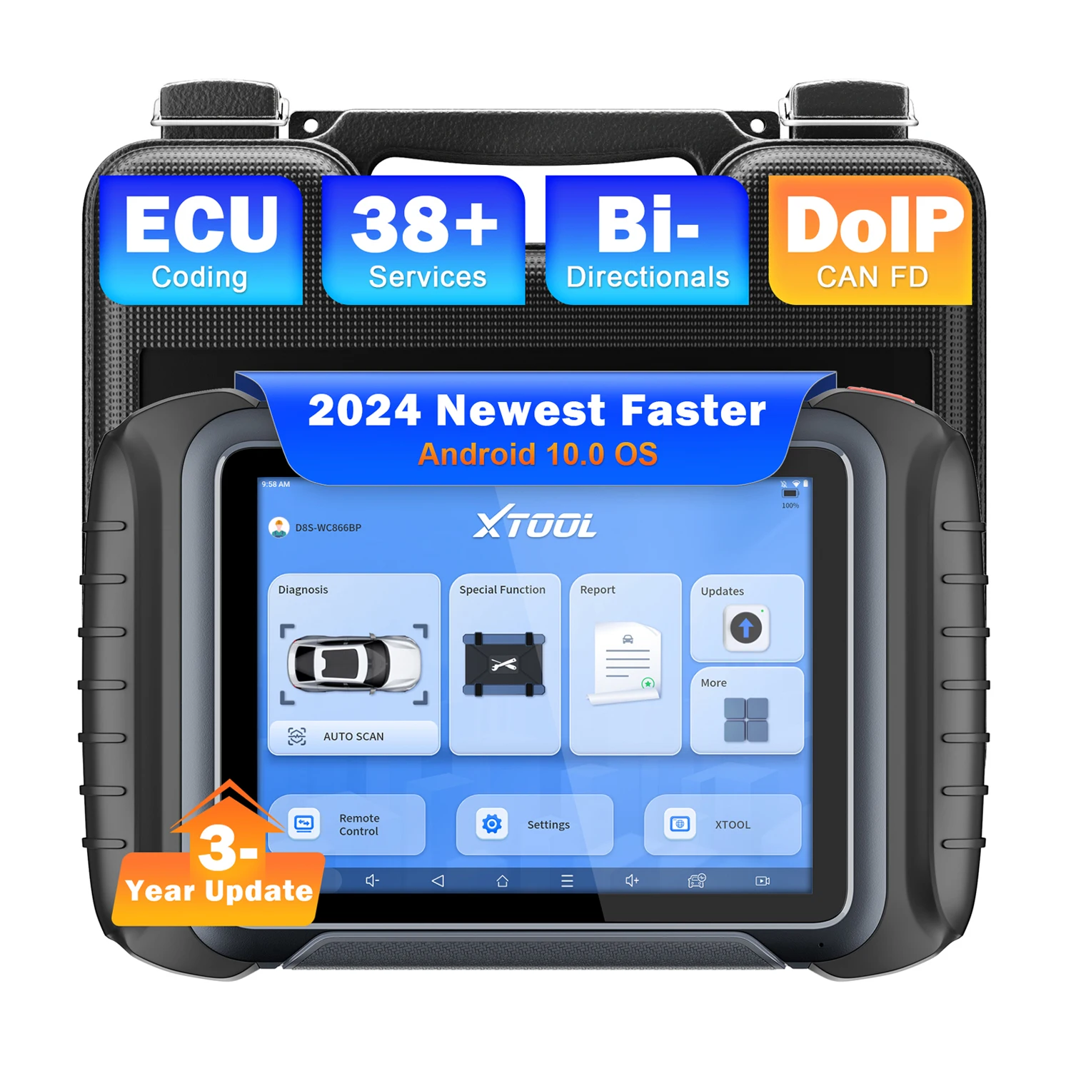 XTOOL D8S Professional Automotive Scanner Car Diagnostic Tools ECU Coding With Technology Map DOIP&CAN FD D8S Car Scanner