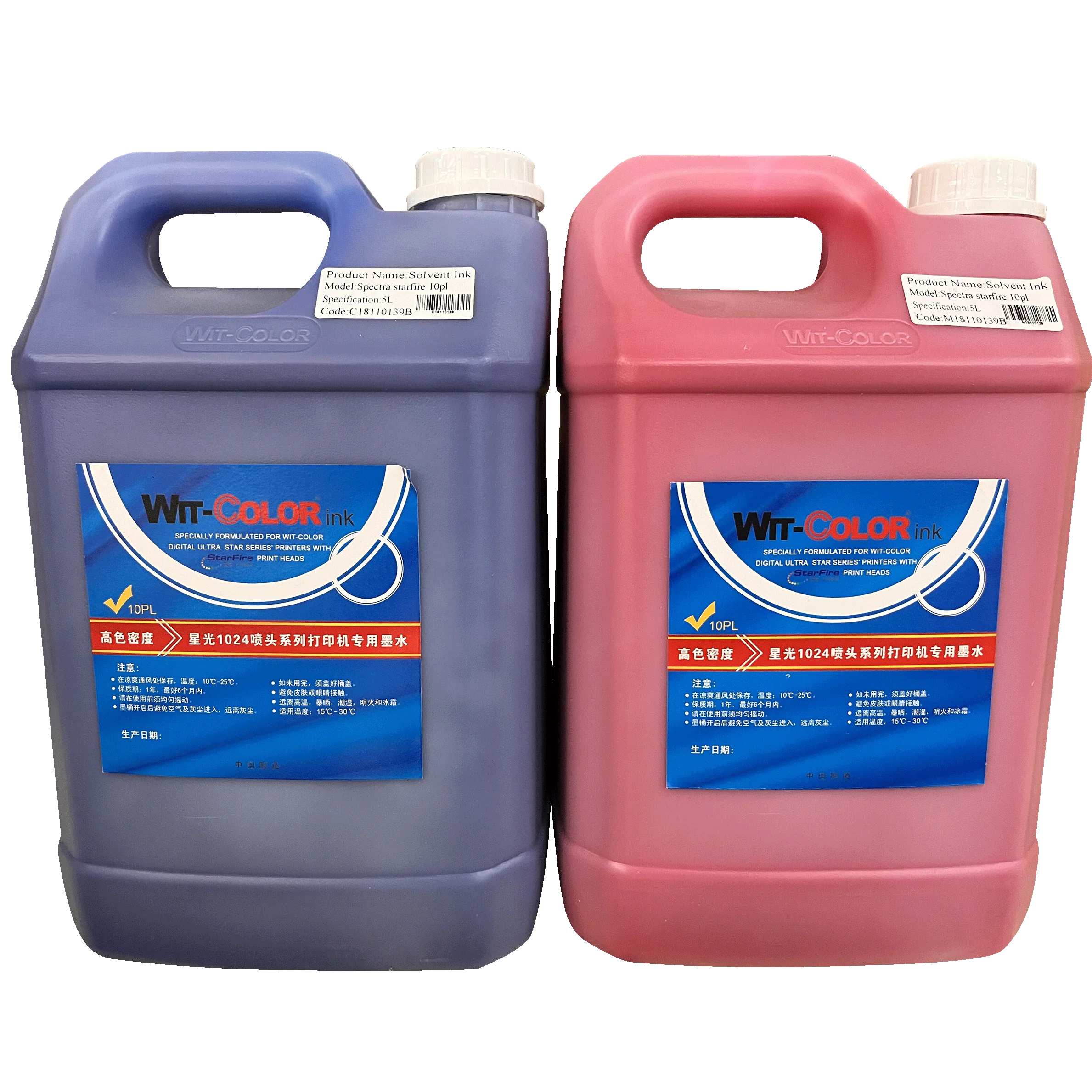 Witcolor flora spectra polaris starfire 1024 10pl 25pl чернила на основе растворителя для принтера gongzheng/zhongye/witcolor/smtjet