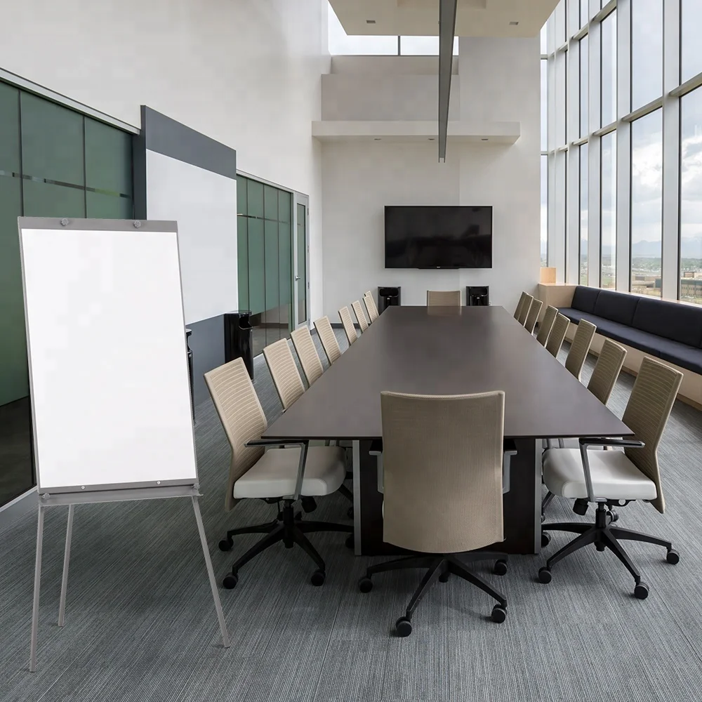 Office movable dry erase white board flipchart price height adjustable tripod easel stand flip chart whiteboard