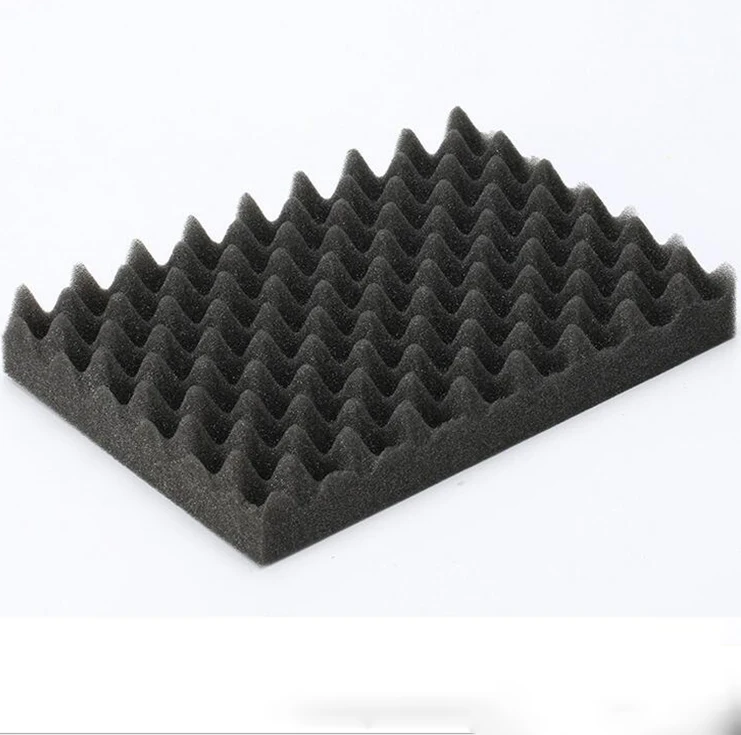 Best selling soundproofing Black wave sponge for KTV acoustic foam