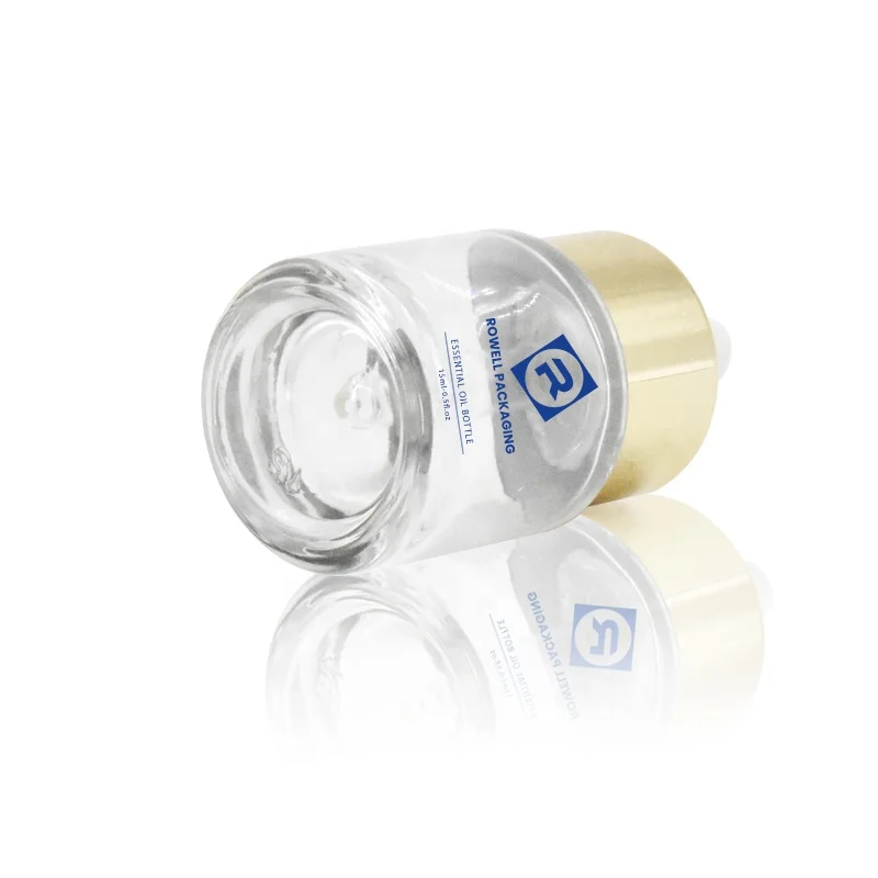 Custom design essential oil bottle packaging empty essential oil glass dropper bottle