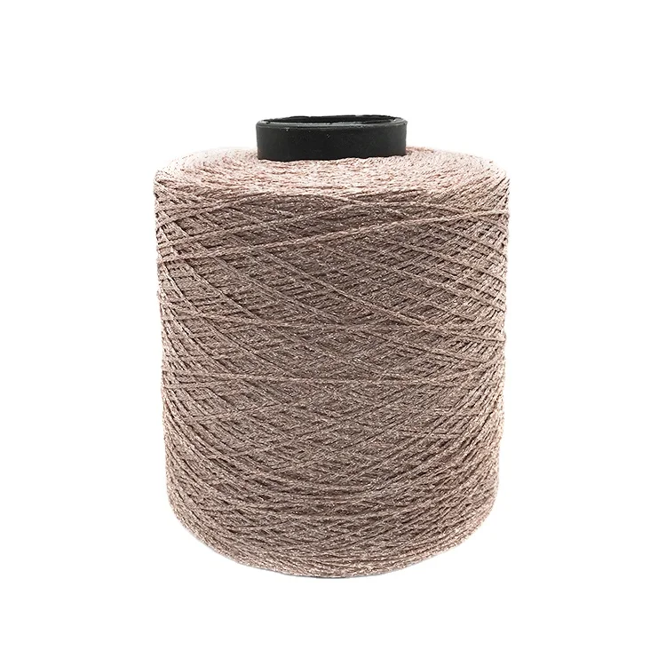 Factory hot sale copper lurex yarn metallic yarn thread copper color circular knitting metallic yarn