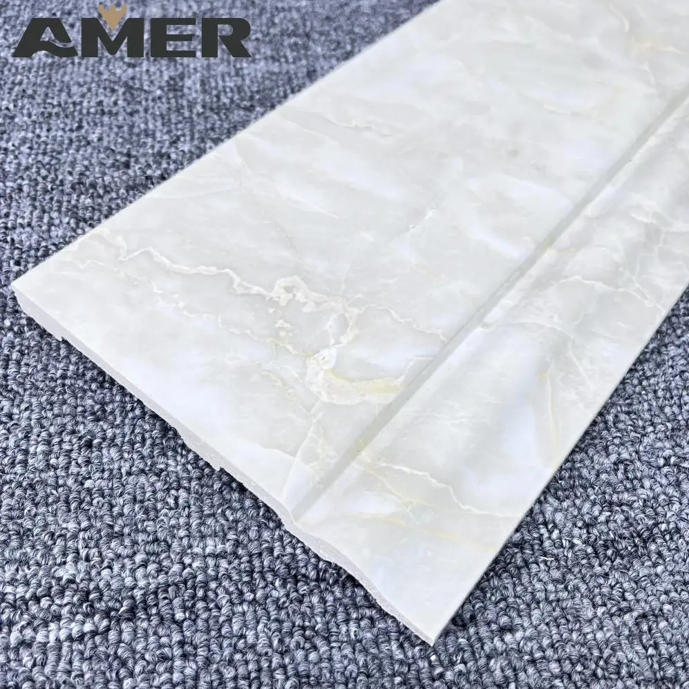 Amer Factory Wholesale Buy Cheap Highly Durable White Wall Flooring Vinyl Skirting Board